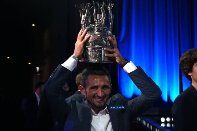 Fussball Österreich - Das Fest Der SpielerInnen, 29. Bruno Gala im Globe Wien Marx-Halle (Wien, Österreich): Ronivaldo (Blau-Weiß Linz, Sieger Kategorie Spieler der Saison - Admiral Bundesliga) Copyright: xLukasxBierederx