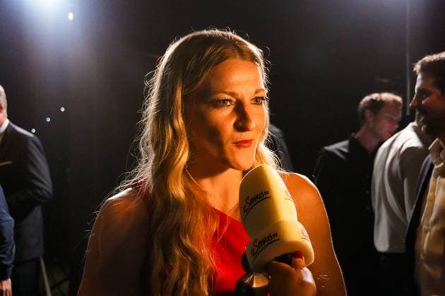Fussball Österreich - Das Fest Der SpielerInnen, 29. Bruno Gala im Globe Wien Marx-Halle (Wien, Österreich): Verena Volkmer (FK Austria Wien, Sieger Kategorie Spielerin der Saison - Admiral Frauen Bundesliga) Copyright: xLukasxBierederx