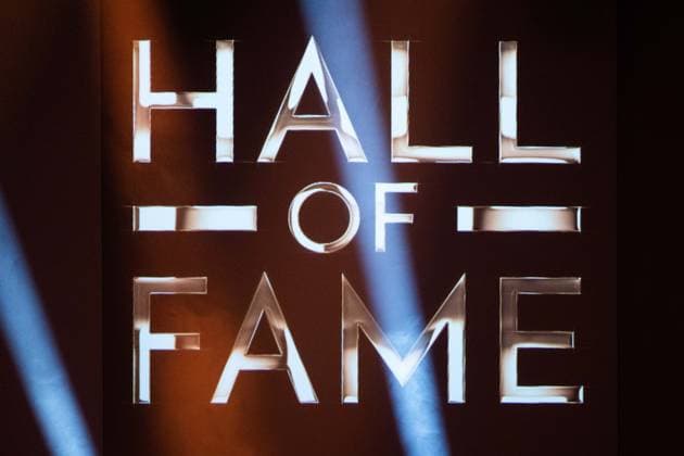 Das Logo HALL OF FAME, allgemein, feature, Randmotiv, Symbolfoto HALL OF FAME-Preisverleihung 2025 am 06.10.2025 im Deutschen Fussball-Museum in Dortmund Deutschland. Â
