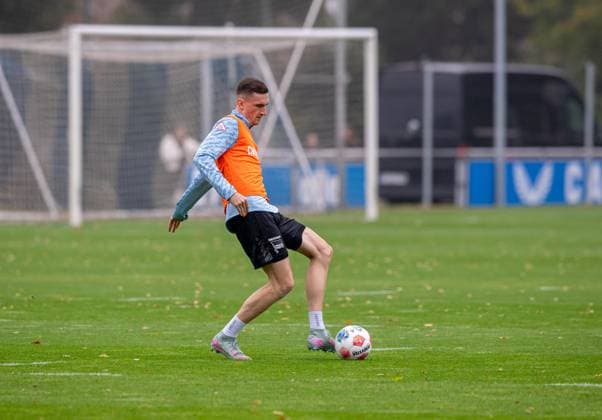 Fussball, Herren, Saison 2025 26, 2. Bundesliga, Hertha BSC, Training, Niklas Kolbe (Hertha BSC), 07.10. 2025,