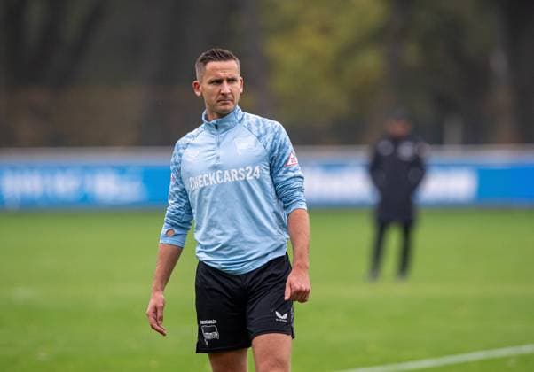 Fussball, Herren, Saison 2025 26, 2. Bundesliga, Hertha BSC, Training, Paul Seguin (Hertha BSC), 07.10. 2025,