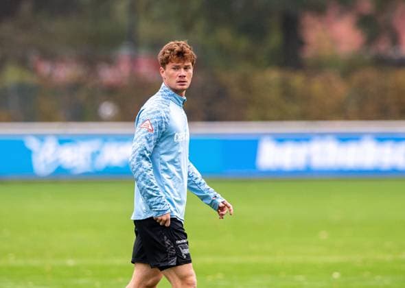 Fussball, Herren, Saison 2025 26, 2. Bundesliga, Hertha BSC, Training, Sebastian Grönning (Hertha BSC), 07.10. 2025,