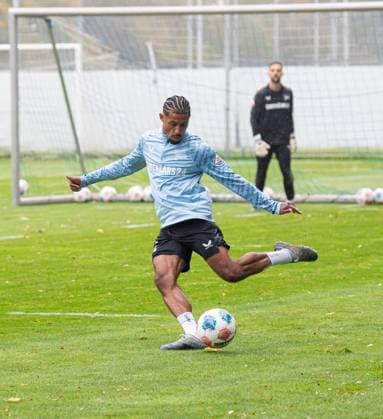 Fussball, Herren, Saison 2025 26, 2. Bundesliga, Hertha BSC, Training, Jeremy Dudziak (Hertha BSC), 07.10. 2025,