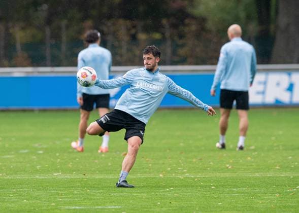 Fussball, Herren, Saison 2025 26, 2. Bundesliga, Hertha BSC, Training, Diego Demme (Hertha BSC), 07.10. 2025,