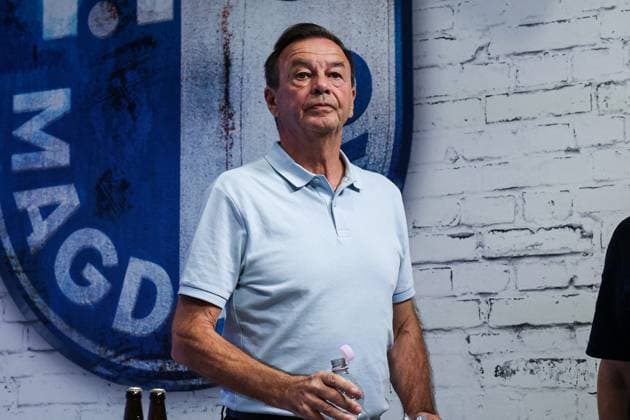 Geschäftsführer Otmar Schork (1. FC Magdeburg) - 2. Fußball Bundesliga Saison 2025-2026 Pressekonferenz mit dem Geschäftsführer Sport Otmar Schork (1. FC Magdeburg) vom 1. FC Magdeburg in der Avnet Arena in Magdeburg - Fußball,Mann,Männer,Deutschland,07.10.2025