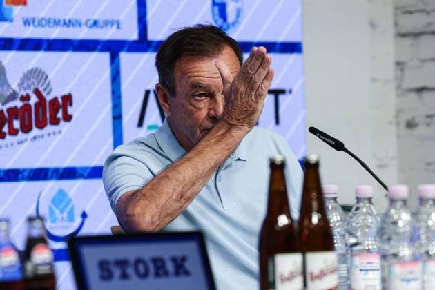 Geschäftsführer Otmar Schork (1. FC Magdeburg) - 2. Fußball Bundesliga Saison 2025-2026 Pressekonferenz mit dem Geschäftsführer Sport Otmar Schork (1. FC Magdeburg) vom 1. FC Magdeburg in der Avnet Arena in Magdeburg - Fußball,Mann,Männer,Deutschland,07.10.2025