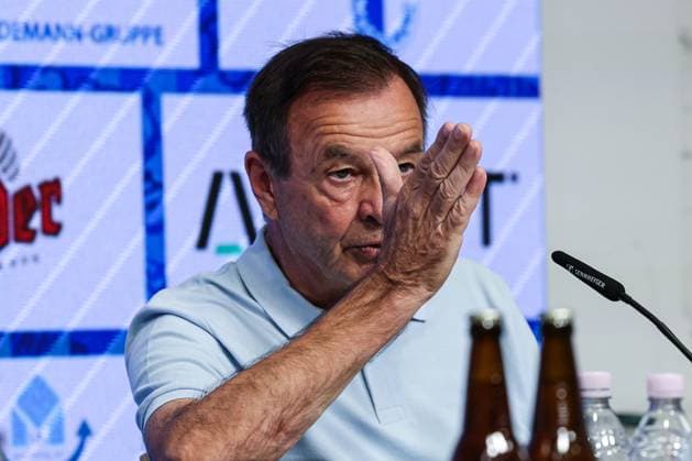 Geschäftsführer Otmar Schork (1. FC Magdeburg) - 2. Fußball Bundesliga Saison 2025-2026 Pressekonferenz mit dem Geschäftsführer Sport Otmar Schork (1. FC Magdeburg) vom 1. FC Magdeburg in der Avnet Arena in Magdeburg - Fußball,Mann,Männer,Deutschland,07.10.2025