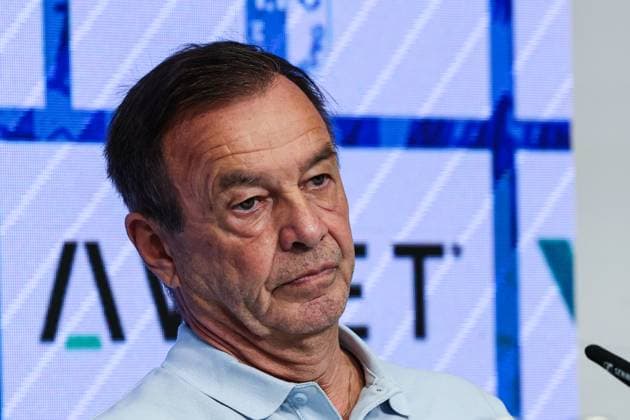 Geschäftsführer Otmar Schork (1. FC Magdeburg) - 2. Fußball Bundesliga Saison 2025-2026 Pressekonferenz mit dem Geschäftsführer Sport Otmar Schork (1. FC Magdeburg) vom 1. FC Magdeburg in der Avnet Arena in Magdeburg - Fußball,Mann,Männer,Deutschland,07.10.2025