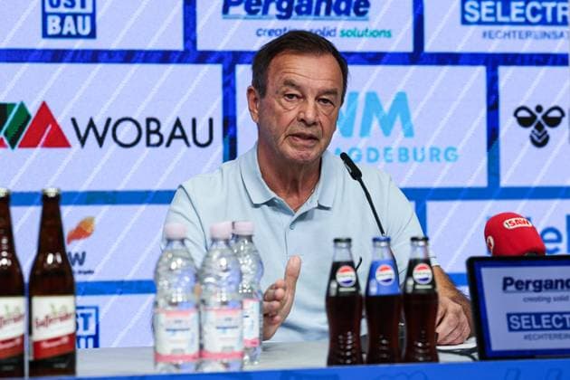 Geschäftsführer Otmar Schork (1. FC Magdeburg) - 2. Fußball Bundesliga Saison 2025-2026 Pressekonferenz mit dem Geschäftsführer Sport Otmar Schork (1. FC Magdeburg) vom 1. FC Magdeburg in der Avnet Arena in Magdeburg - Fußball,Mann,Männer,Deutschland,07.10.2025