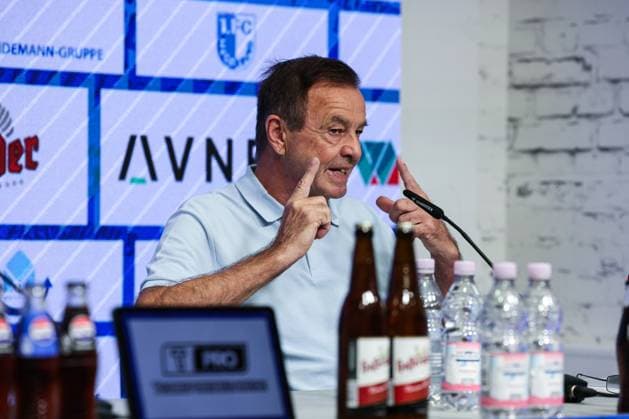 Geschäftsführer Otmar Schork (1. FC Magdeburg) - 2. Fußball Bundesliga Saison 2025-2026 Pressekonferenz mit dem Geschäftsführer Sport Otmar Schork (1. FC Magdeburg) vom 1. FC Magdeburg in der Avnet Arena in Magdeburg - Fußball,Mann,Männer,Deutschland,07.10.2025