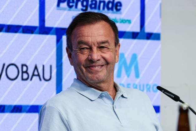Geschäftsführer Otmar Schork (1. FC Magdeburg) - 2. Fußball Bundesliga Saison 2025-2026 Pressekonferenz mit dem Geschäftsführer Sport Otmar Schork (1. FC Magdeburg) vom 1. FC Magdeburg in der Avnet Arena in Magdeburg - Fußball,Mann,Männer,Deutschland,07.10.2025