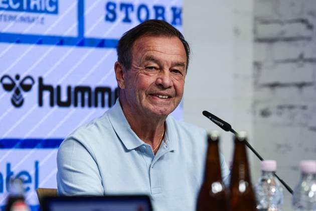 Geschäftsführer Otmar Schork (1. FC Magdeburg) - 2. Fußball Bundesliga Saison 2025-2026 Pressekonferenz mit dem Geschäftsführer Sport Otmar Schork (1. FC Magdeburg) vom 1. FC Magdeburg in der Avnet Arena in Magdeburg - Fußball,Mann,Männer,Deutschland,07.10.2025