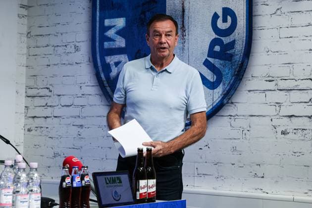 Geschäftsführer Otmar Schork (1. FC Magdeburg) - 2. Fußball Bundesliga Saison 2025-2026 Pressekonferenz mit dem Geschäftsführer Sport Otmar Schork (1. FC Magdeburg) vom 1. FC Magdeburg in der Avnet Arena in Magdeburg - Fußball,Mann,Männer,Deutschland,07.10.2025