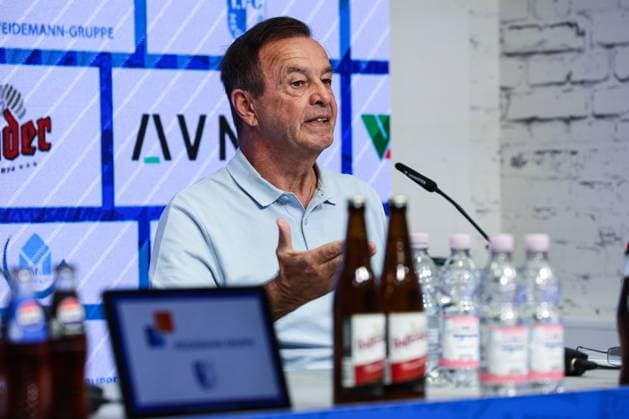 Geschäftsführer Otmar Schork (1. FC Magdeburg) - 2. Fußball Bundesliga Saison 2025-2026 Pressekonferenz mit dem Geschäftsführer Sport Otmar Schork (1. FC Magdeburg) vom 1. FC Magdeburg in der Avnet Arena in Magdeburg - Fußball,Mann,Männer,Deutschland,07.10.2025