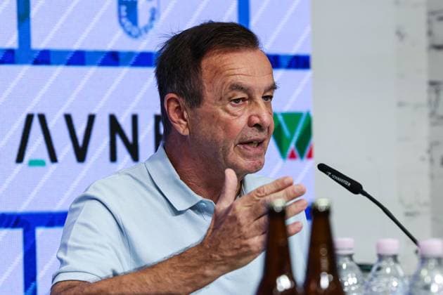 Geschäftsführer Otmar Schork (1. FC Magdeburg) - 2. Fußball Bundesliga Saison 2025-2026 Pressekonferenz mit dem Geschäftsführer Sport Otmar Schork (1. FC Magdeburg) vom 1. FC Magdeburg in der Avnet Arena in Magdeburg - Fußball,Mann,Männer,Deutschland,07.10.2025