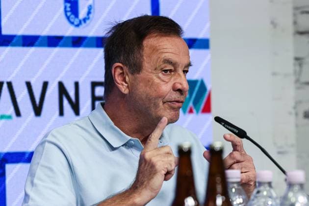 Geschäftsführer Otmar Schork (1. FC Magdeburg) - 2. Fußball Bundesliga Saison 2025-2026 Pressekonferenz mit dem Geschäftsführer Sport Otmar Schork (1. FC Magdeburg) vom 1. FC Magdeburg in der Avnet Arena in Magdeburg - Fußball,Mann,Männer,Deutschland,07.10.2025