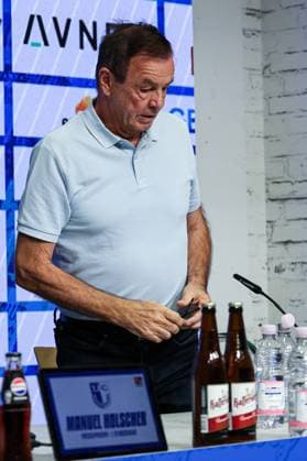 Geschäftsführer Otmar Schork (1. FC Magdeburg) - 2. Fußball Bundesliga Saison 2025-2026 Pressekonferenz mit dem Geschäftsführer Sport Otmar Schork (1. FC Magdeburg) vom 1. FC Magdeburg in der Avnet Arena in Magdeburg - Fußball,Mann,Männer,Deutschland,07.10.2025