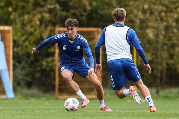 Noah Pesch (1. FC Magdeburg,10) - 2. Fußball Bundesliga Saison 2025-2026 Training 1. FC Magdeburg an der Avnet Arena in Magdeburg - Fußball,Mann,Männer,Deutschland,07.10.2025