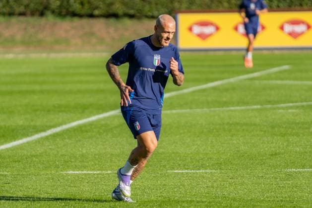Federico Dimarco (Inter) during Italy training session, FIFA World Cup, WM, Weltmeisterschaft, Fussball match in Florence, Italy, October 07 2025  Copyright: xSaraxEsposito IPAxSportx xipa-agency.netx xx IPA_66277975 IPA_Agency_IPA66277975