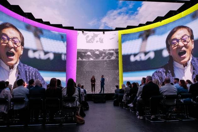 Australian Open 2026 Launch event in Melbourne - 07 Oct 2025 Elena Dokic (L) and Todd Woodbridge (R) are seen on stage at the Australian Open 2026 Launch event. Melbourne Australia Copyright: xAlexanderxBogatyrevx xSOPAxImagesx AO Launch 2026-7431