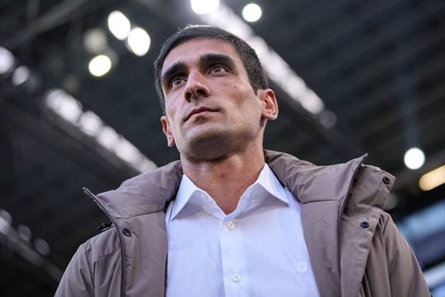 Benfica s head coach Ivan Baptista during the UEFA Women s Champions League soccer match between Juventus FC W and S.L. Benfica at the Allianz Stadium in Turin, north west Italy - Tuesday, October 07, 2025. - Soccer .  Copyright: xMarcoxAlpozzi LaPressex