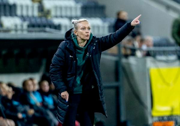 GOTHENBURG, SWEDEN 20251007 Katowicie coach Karolina Koch during the UEFA Europa Cup, second qualifying round 1st leg, between BK Häcken and GKS Katowice at Hisingen Arena in Gothenburg, Sweden October 7, 2025. GÖTEBORG SWEDEN x9200x