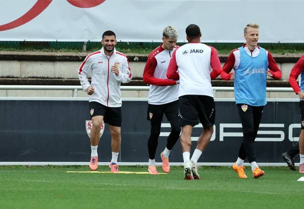 07.10.25 VfB Stuttgart Training Deutschland, Stuttgart, 07.10.2025, Fussball, Bundesliga, VfB Stuttgart Training: Deniz Undav.