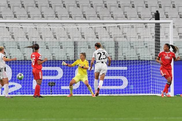Foto IPP Massimo Rana Torino 07-10-2025 Calcio Champions League Femminile 2025 2026 Juventus-Benfica nella foto gol cecilia salvai Italy Photo Press - World Copyright italy ITALY  Copyright: xR4924_italyphotopressx