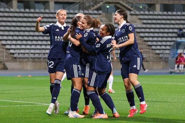 FOOTBALL FEMININ : Paris FC Vs Leuven - Ligue des Champions - 07 10 2025 Joie - But de Daphne Corboz (Paris FC) ParisFrance  Copyright: xMichtofx