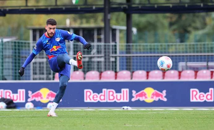 RB Leipzig - Training Bundesliga Leipzig, 07.10.2025, RB Leipzig Trainingszentrum,Fußball Bundesliga , RB Leipzig - Training. , Im Bild: Romulo (40, RB Leipzig) ,