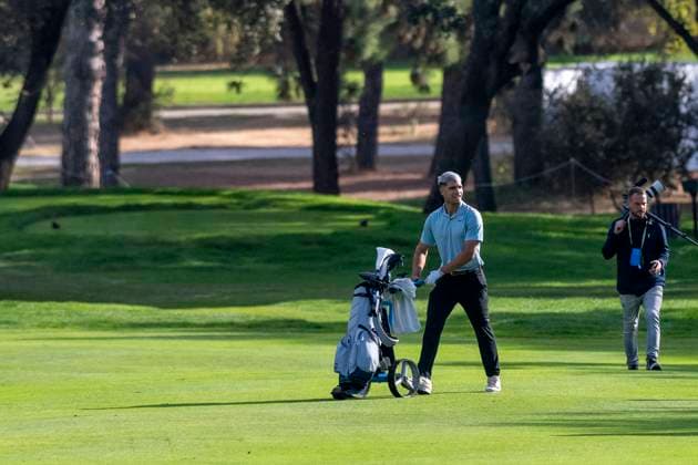 October 8, 2025, Madrid, Madrid, Spain: CARLOS ALCARAZ during the exhibition matchday of the Acciona Open de EspaoÂ±a presented by Madrid, held at the Club de Campo Villa de Madrid on October 8, 2025, in Madrid, Spain. Madrid Spain - ZUMAc312 20251008_zsp_c312_008 Copyright: xOscarxManuelxSanchezx