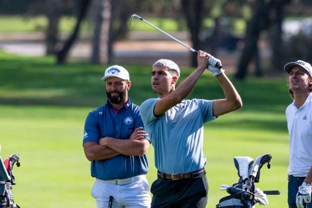 October 8, 2025, Madrid, Madrid, Spain: CARLOS ALCARAZ during the exhibition matchday of the Acciona Open de EspaoÂ±a presented by Madrid, held at the Club de Campo Villa de Madrid on October 8, 2025, in Madrid, Spain. Madrid Spain - ZUMAc312 20251008_zsp_c312_036 Copyright: xOscarxManuelxSanchezx