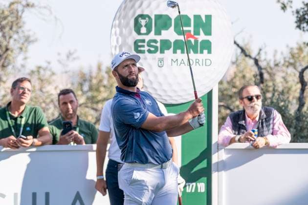 October 8, 2025, Madrid, Madrid, Spain: JON RAHM during the exhibition matchday of the Acciona Open de EspaoÂ±a presented by Madrid, held at the Club de Campo Villa de Madrid on October 8, 2025, in Madrid, Spain. Madrid Spain - ZUMAc312 20251008_zsp_c312_070 Copyright: xOscarxManuelxSanchezx