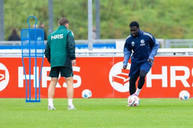 08.10.2025, Fussball, Saison 2025 2026, Training FC Schalke 04, Zaid Tchibara (FC Schalke 04), Gelsenkirchen Trainingsgelände FC Schalke 04 NRW Deutschland xRHR-FOTO YYx Copyright: RHR-FOTOx RHR-FOTO YY
