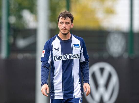 Fussball, Herren, Saison 2025 26, Testspiel, VfL Wolfsburg - Hertha BSC, Diego Demme (Hertha BSC), 08.10. 2025, Copyright: xSebastianxRäppold MatthiasxKochx