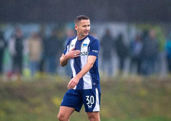 Fussball, Herren, Saison 2025 26, Testspiel, VfL Wolfsburg - Hertha BSC, Paul Seguin (Hertha BSC), 08.10. 2025, Copyright: xSebastianxRäppold MatthiasxKochx