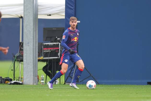 RB Leipzig - Dukla Prag Testspiel Leipzig, 08.10.2025, Trainingszentrum am Cottweg, Fußball, Männer, Saison 2025 2026, Testspiel, RB Leipzig - FK Dukla Prag 2:2 (2:0) , Im Bild: Timo Werner (36, RB Leipzig) ,
