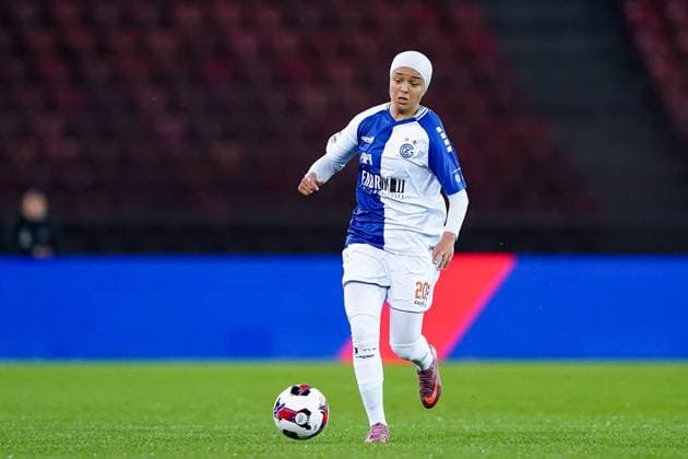 Switzerland: UEFA Women s Europa Cup 2025 2026, GC Frauenfussball vs Ajax Amsterdam, Letzigrund, Zurich: Imane Touriss (20 Grasshopper Club) in Aktion, am Ball Copyright: xDanielaxPorcellix