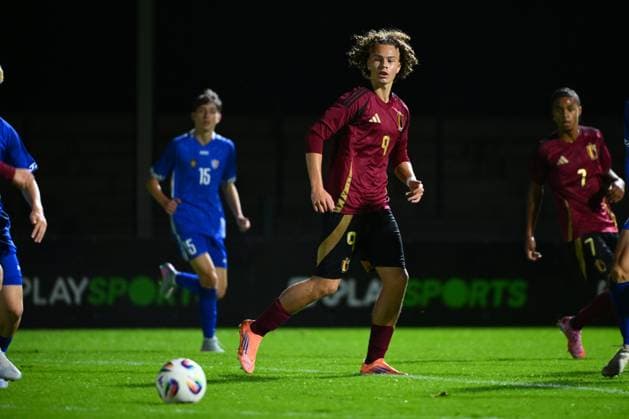 Belgium v Moldova - UEFA European Under-17 Championship Qualifying Round HASSELT, BELGIUM - OCTOBER 08 : Benktib Ilyas forward of U17, U 17 Belgium during the UEFA European Under-17 Championship Estonia 2026 first qualifying round match group 5 between Belgium and Moldova on October 8, 2025 in Hasselt, Belgium, 08 10 2025 Hasselt Belgium  Copyright: xVincentxKalutx