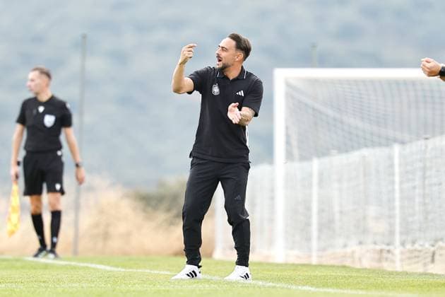 Sergio Garcia (ESP), OCTOBER 8, 2025 - Football Soccer : UEFA Under-17 Championship qualifying round group 4 match between U17, U 17 Spain - U17 Andorra at the Ciudad Deportiva Los Angeles de San Rafael in Los Angeles de San Rafael, Spain. Noxthirdxpartyxsales  aflo_306357764