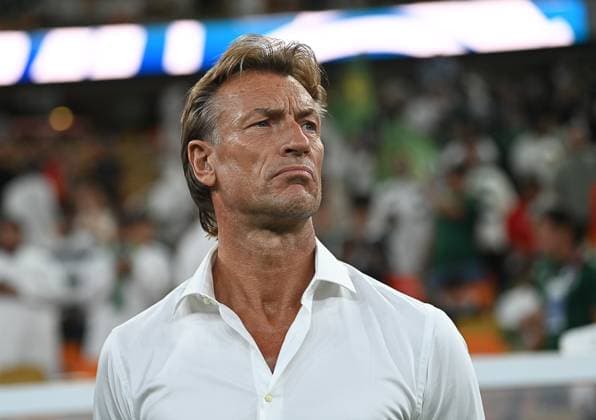 Fourth round of the AFC qualifiers for the 2026 FIFA World Cup, WM, Weltmeisterschaft, Fussball between Saudi Arabia and Indonesia Herve Renard .Fourth round of the AFC qualifiers for the 2026 FIFA World Cup between Saudi Arabia and Indonesia. 7 October 2025 at Al-Inma Stadium in King Abdullah Sports City, Jeddah.
