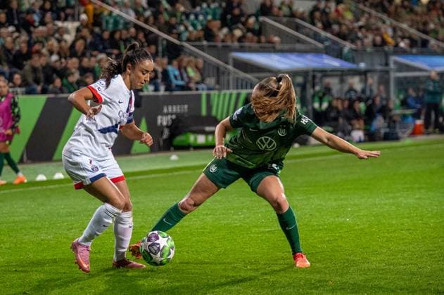 Deutschland, Fussball, UEFA, Women™s Champions League, 1. Spieltag 2025 2026, VfL Wolfsburg - Paris St. Germain am 08.10. in Wolfsburg (AOK-Stadion): Sakina Karchaoui (Paris Saint-Germain 7) Copyright: xSvenxHeidmannx