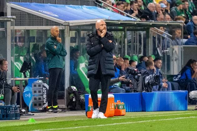 Deutschland, Fussball, UEFA, Women™s Champions League, 1. Spieltag 2025 2026, VfL Wolfsburg - Paris St. Germain am 08.10. in Wolfsburg (AOK-Stadion): Stephan Lerch (Trainer VfL Wolfsburg) Copyright: xSvenxHeidmannx