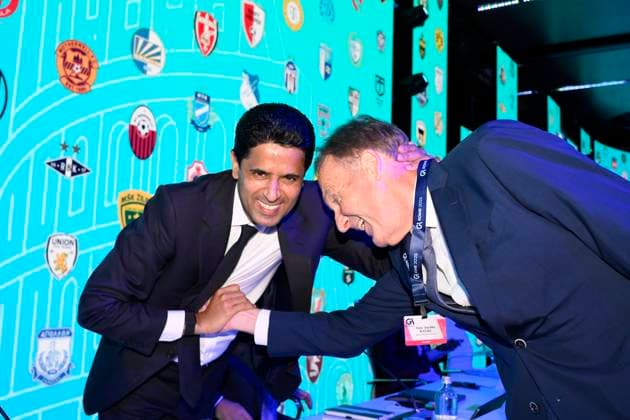 Nasser Al-Khelaifi EFC President during the 32nd European Football Clubs General Assembly in Rome at the Rome Cavalieri Waldorf Hotel. Italy - Thursday 09 October 2025. Sports.  Copyright: xFabrizioxCorradetti LaPressex