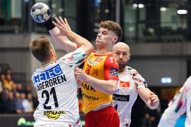 GOG v Magdeburg, EHF Champions League Handball, Svendborg, Denmark Svendborg, Denmark. 08th, October 2025. Oli Mittun (78) of GOG seen during the EHF Champions League match between GOG and Magdeburg at Arena Svendborg in Svendborg. Denmark, Svendborg  Copyright: xGonzalesxPhoto LauxNielsenx