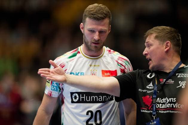 GOG v Magdeburg, EHF Champions League Handball, Svendborg, Denmark Svendborg, Denmark. 08th, October 2025. Philipp Weber (20) of Magdeburg seen during the EHF Champions League match between GOG and Magdeburg at Arena Svendborg in Svendborg. Denmark, Svendborg  Copyright: xGonzalesxPhoto LauxNielsenx