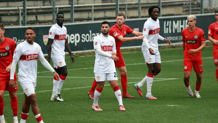 09.10.25 VfB Stuttgart - SV Elversberg Deutschland, Stuttgart, 09.10.2025, Fussball, Bundesliga, Testspiel, VfB Stuttgart - SV Elversberg: Deniz Undav (VfB Stuttgart).