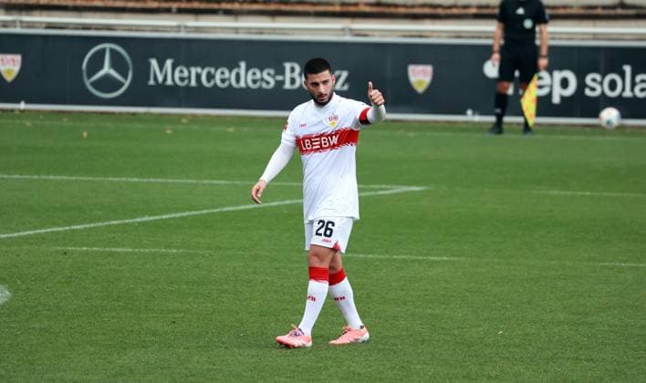 09.10.25 VfB Stuttgart - SV Elversberg Deutschland, Stuttgart, 09.10.2025, Fussball, Bundesliga, Testspiel, VfB Stuttgart - SV Elversberg: Deniz Undav (VfB Stuttgart).