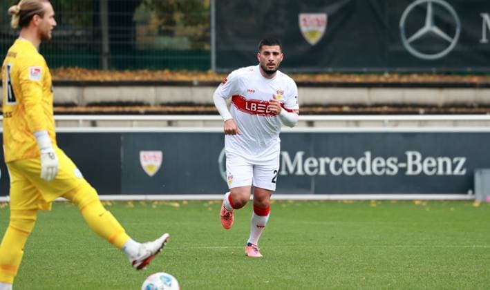09.10.25 VfB Stuttgart - SV Elversberg Deutschland, Stuttgart, 09.10.2025, Fussball, Bundesliga, Testspiel, VfB Stuttgart - SV Elversberg: Deniz Undav (VfB Stuttgart).