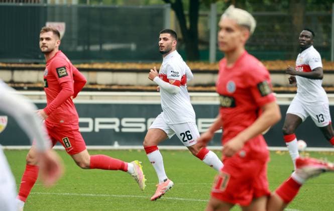 09.10.25 VfB Stuttgart - SV Elversberg Deutschland, Stuttgart, 09.10.2025, Fussball, Bundesliga, Testspiel, VfB Stuttgart - SV Elversberg: Deniz Undav (VfB Stuttgart).